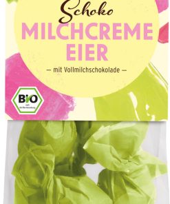 Vollmilch-Schoko-Eier mit Milchcreme gefüllt