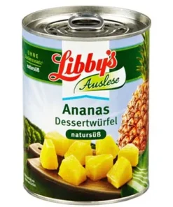 Libby’s, Ananas Dessertwürfel, natursüß, 580 ml Dose