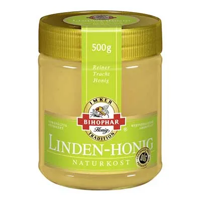 Bihophar, Linden-Honig, 500 g Glas