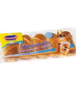 Kuchenmeister, Milchbrötchen mit Vanillefüllung, fertig gebacken, 5 Stück à 60 g, 300 g Packung